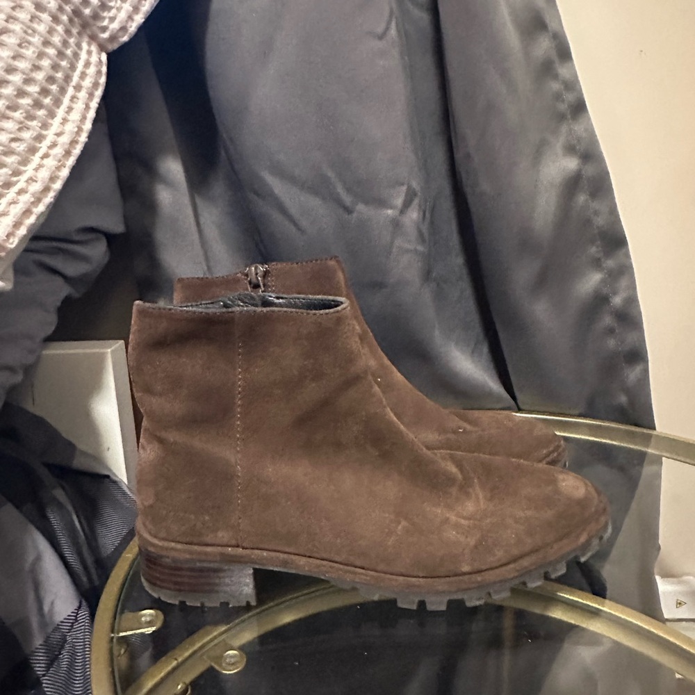 Stuart Weitzman Brown Suede Ankle Boots